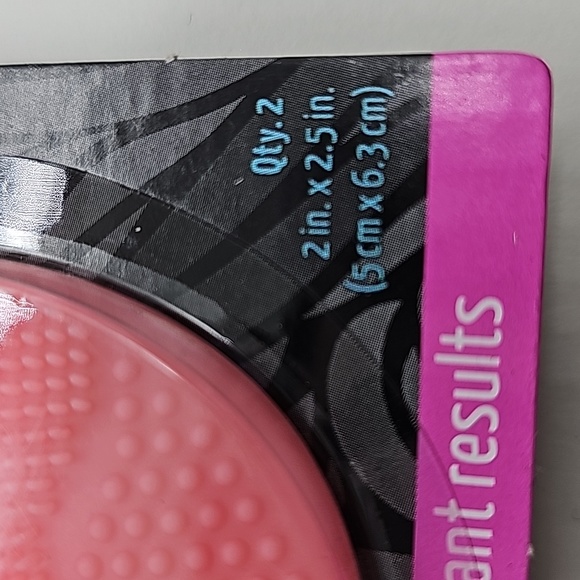 LIL SCRUBBIES FACIAL CLEANSING PADS 2 PACK PINK WHITE NEW EXFOIATING MASSAGES - Picture 7 of 7